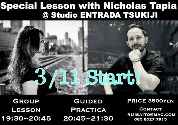 7 week tango series in Tokyo with Rui